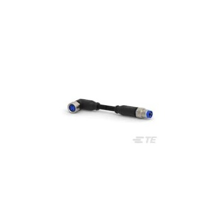 Te Connectivity Sensor Cables / Actuator Cables M8 Angled Scket To M8 Strght Plug 2 Led 3-2273124-3